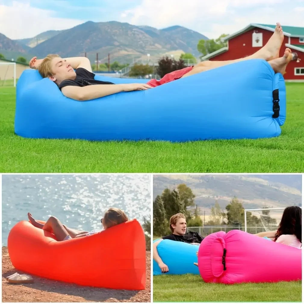 Airvana | Inflatable Outdoor Sofa with Ergonomic Headrest | Portable Couch for Relaxation Anywhere