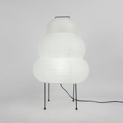 Handcrafted Paper Shade Desk Lamp 17 Inch White Soft Glow Accent Light E26 E27 Base for Bedroom Office Living Room Nightstand Reading Corner
