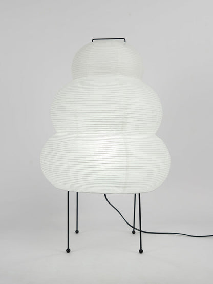 Handcrafted Paper Shade Desk Lamp 17 Inch White Soft Glow Accent Light E26 E27 Base for Bedroom Office Living Room Nightstand Reading Corner