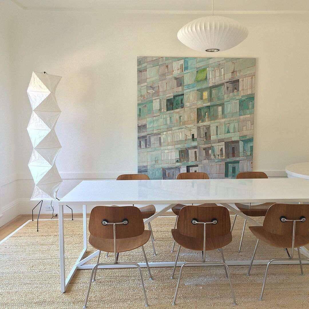 Tall Paper-Shade Standing Lamp 74 in Minimalist Accent Light Bedroom Corner Reading Lounge Space Japanese-Inspired Vertical Illumination