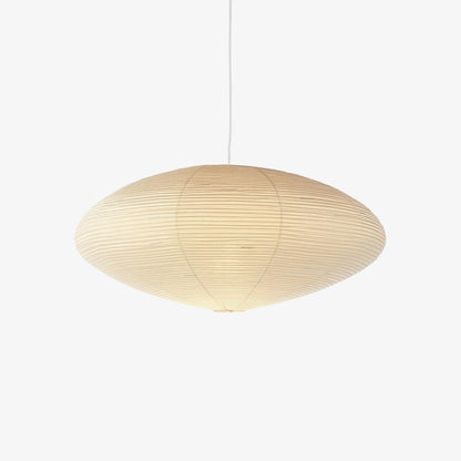 Handmade Rice Paper Sphere Pendant Lamp for Dining Room & Bedroom | Sculptural Ceiling Fixture with Adjustable Cord | E26 Edison Bulb Compat
