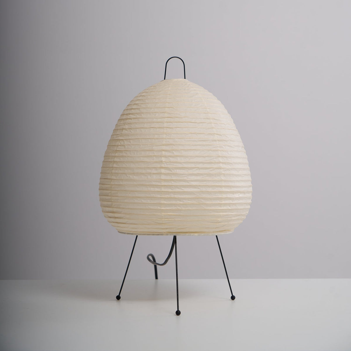 Handcrafted Paper Shade Desk Lamp 17 Inch White Soft Glow Accent Light E26 E27 Base for Bedroom Office Living Room Nightstand Reading Corner