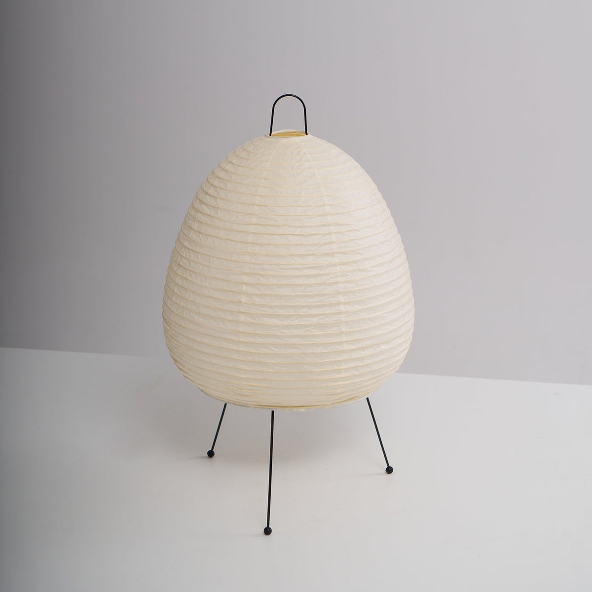 Handcrafted Paper Shade Desk Lamp 17 Inch White Soft Glow Accent Light E26 E27 Base for Bedroom Office Living Room Nightstand Reading Corner
