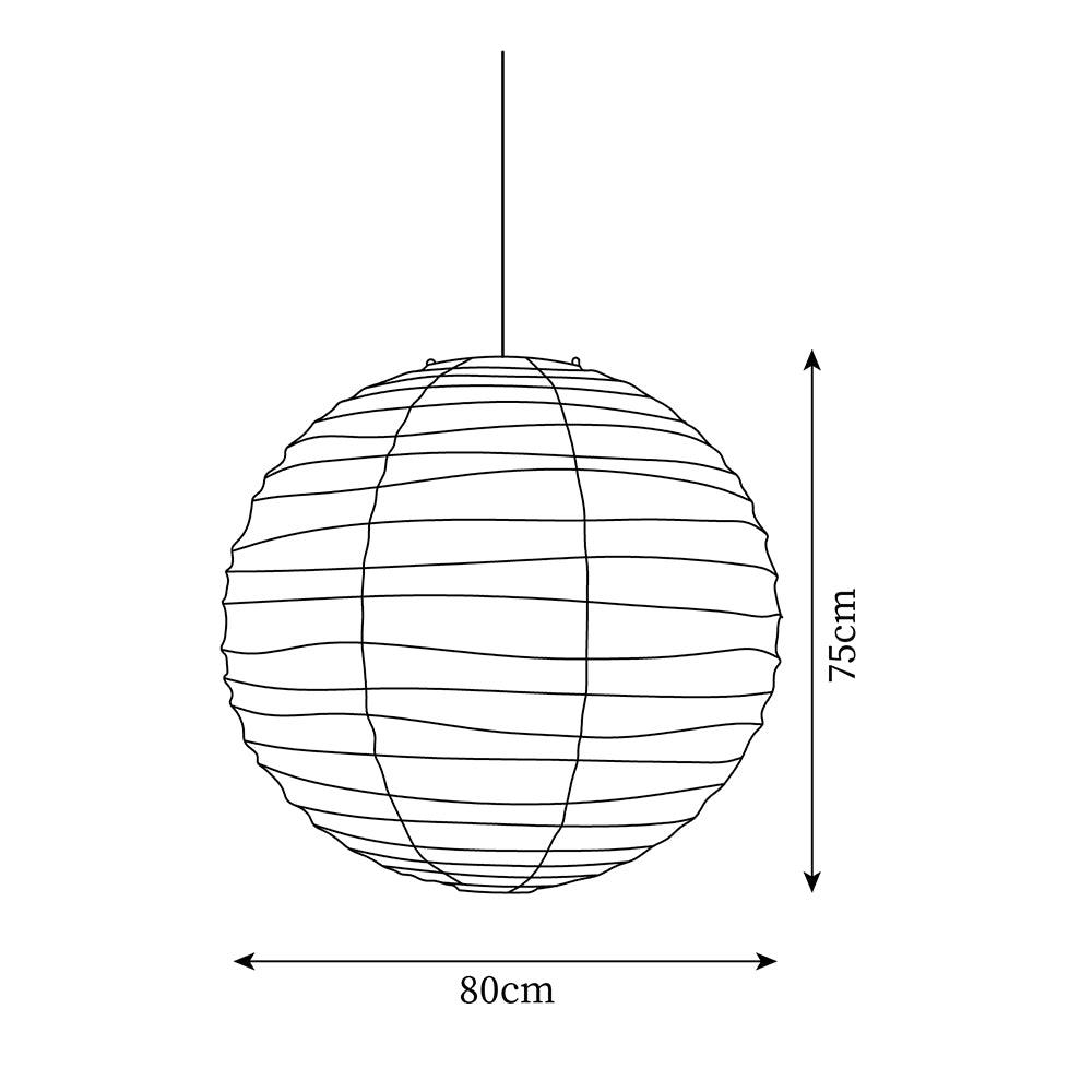 Paper Globe Hanging Light Fixture White Shade Adjustable Wire for Dining Room Living Room Bedroom Overhead Lighting Mid-Century Asian Inspir
