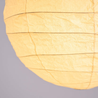 Paper Globe Hanging Light Fixture White Shade Adjustable Wire for Dining Room Living Room Bedroom Overhead Lighting Mid-Century Asian Inspir