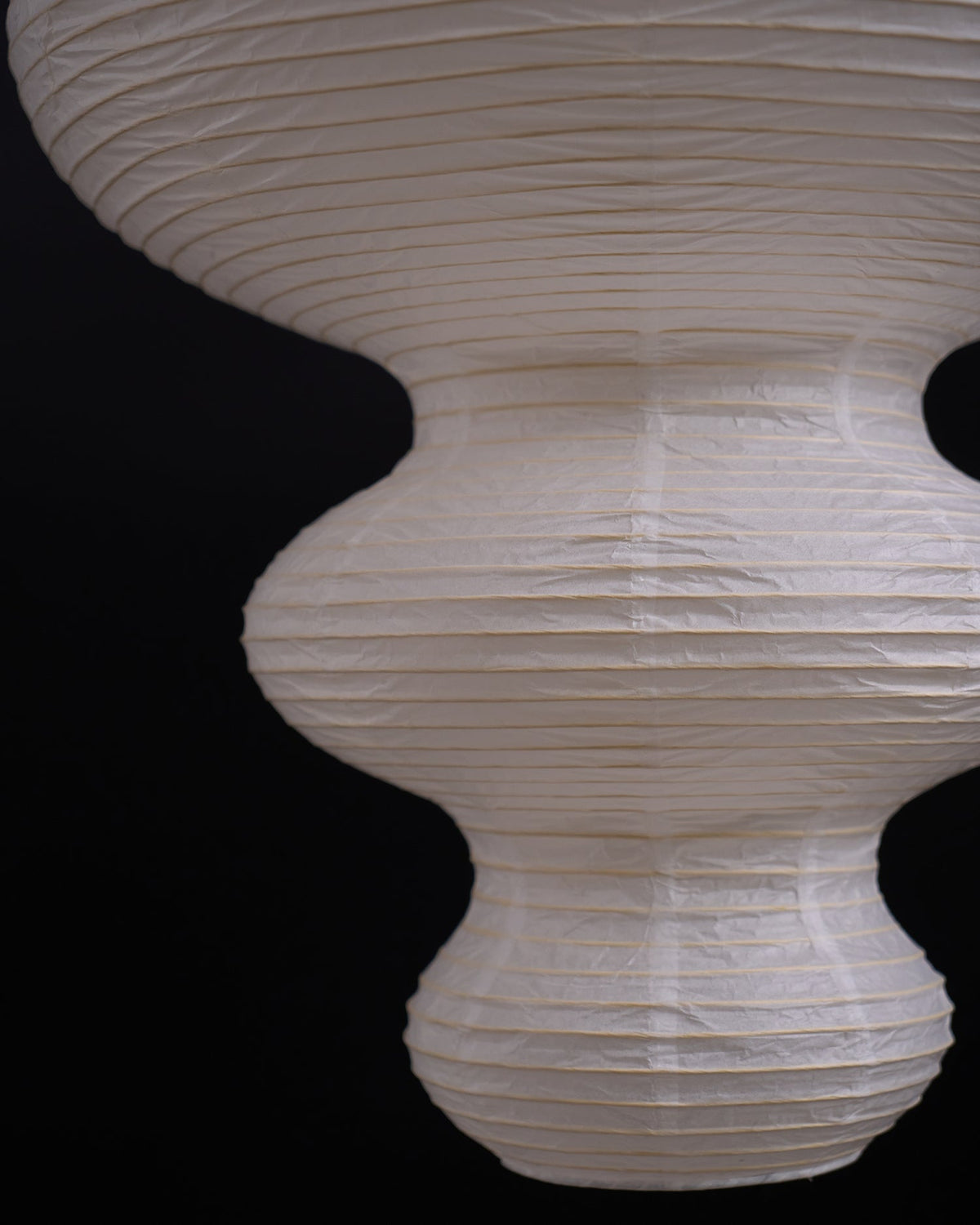 Hanging Lantern Fixture 19-Inch Natural Fiber Shade White Orb Ceiling Light Adjustable 59-Inch Cord for Dining Room Kitchen Island Asian-Ins