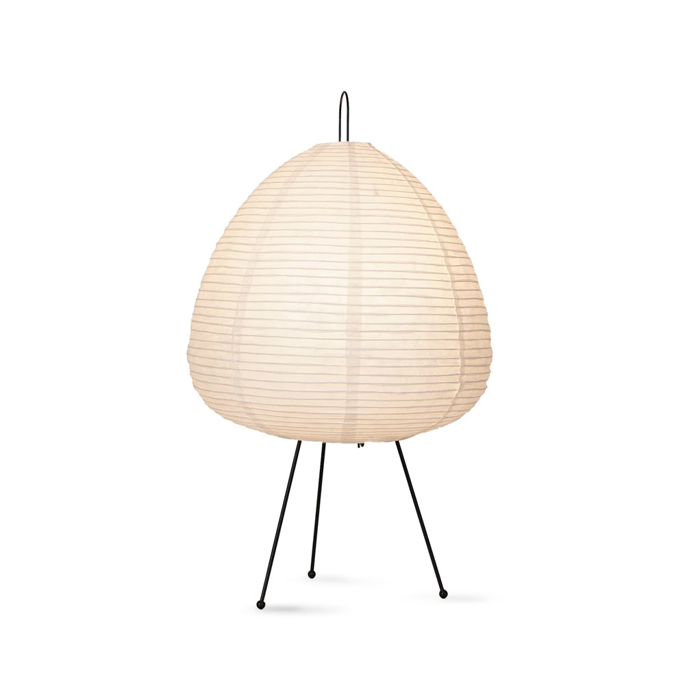 Handcrafted Paper Shade Desk Lamp 17 Inch White Soft Glow Accent Light E26 E27 Base for Bedroom Office Living Room Nightstand Reading Corner