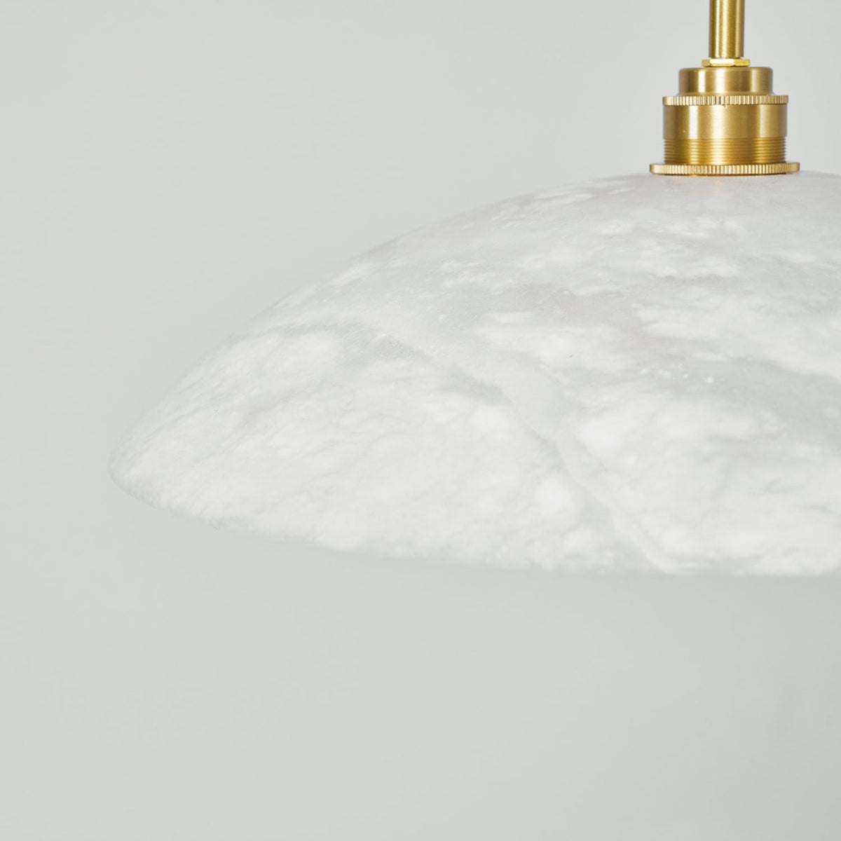Globe Ceiling Light Fixture White Stone 16-Inch Dome Adjustable Cable Kitchen Island Dining Living Room Suspended Lamp E26 Socket