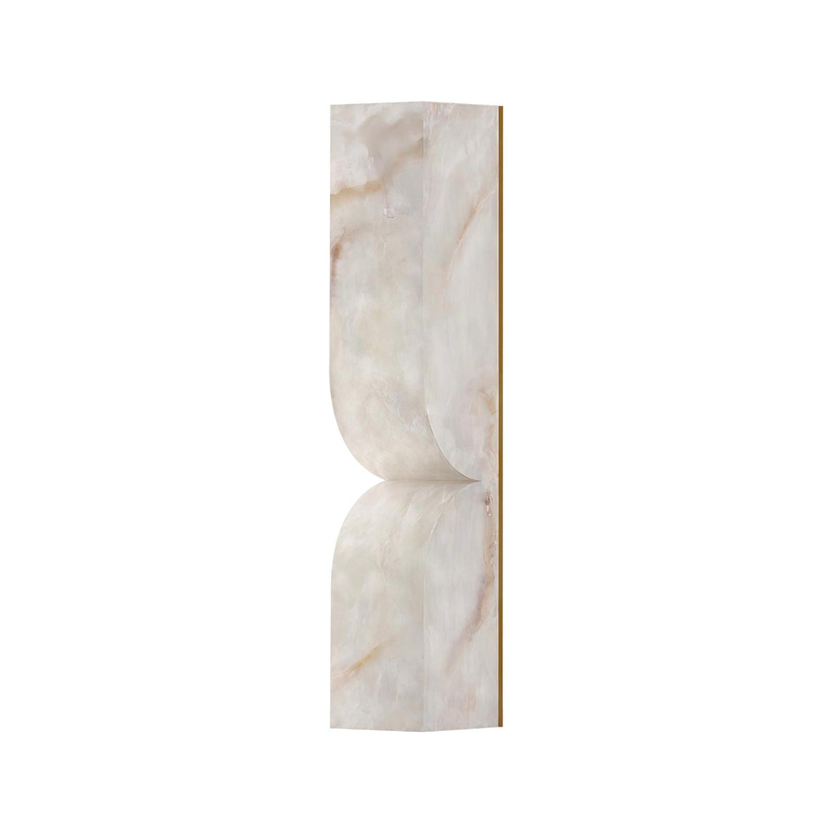 Alabaster LED Wall Light Fixture 14 inches Hardwired Gold Black Finish Adjustable Color Temperature for Bedroom Hallway Living Room Modern A