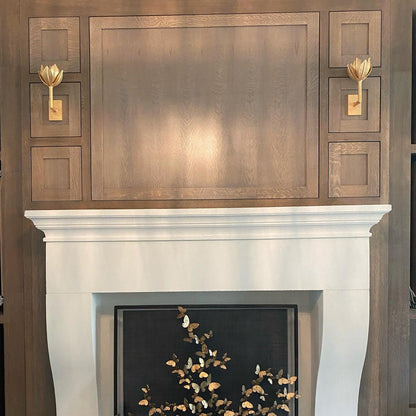 Metal Floral Sconce Three Height Choices Hardwired Accent Fixture for Entryways Bedrooms Dining Halls Modern Sculptural Form E12/E14 Base 11