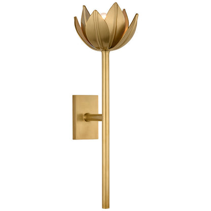 Metal Floral Sconce Three Height Choices Hardwired Accent Fixture for Entryways Bedrooms Dining Halls Modern Sculptural Form E12/E14 Base 11