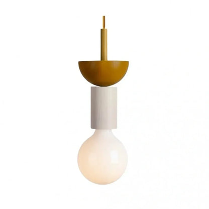 Wooden Hanging Ceiling Fixture Multicolor Geometric Shade 7.5-16.5 in Height Adjustable Dining Room Kitchen Bedroom Overhead Lighting Modern