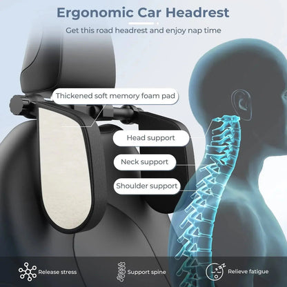 Ortekor Travel Comfort | Adjustable Car Neck Pillow with Side Support | Enhanced Stability for Relaxed Journeys