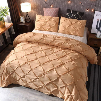 AmoreEase – Pinch Pleat Duvet Cover Set
