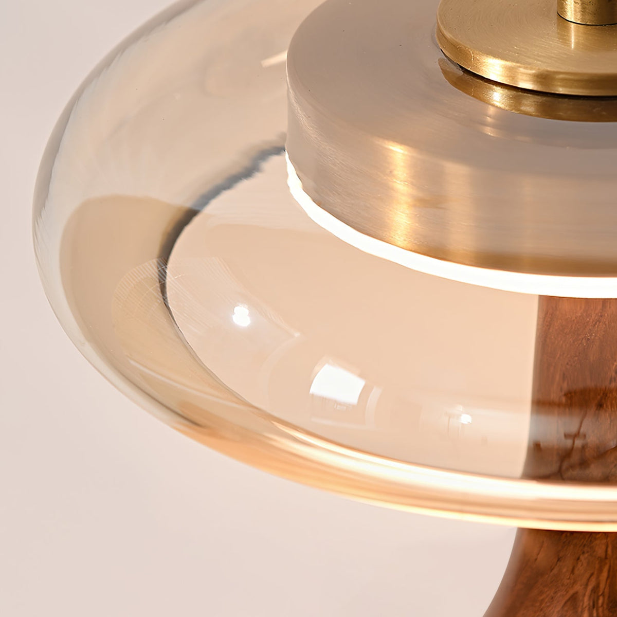 Desk Lamp with 3 Color Temperatures Glass and Brass LED Touch Light for Bedroom Office Nightstand Reading Warm Cool Neutral White 12W 10 Inc