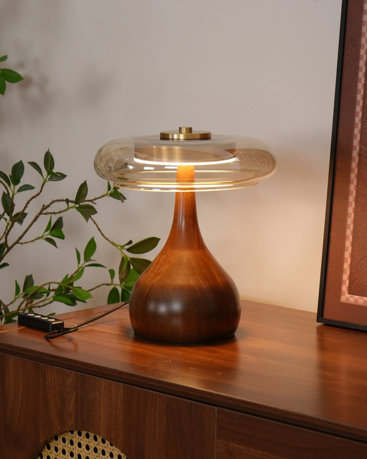 Desk Lamp with 3 Color Temperatures Glass and Brass LED Touch Light for Bedroom Office Nightstand Reading Warm Cool Neutral White 12W 10 Inc