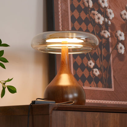 Desk Lamp with 3 Color Temperatures Glass and Brass LED Touch Light for Bedroom Office Nightstand Reading Warm Cool Neutral White 12W 10 Inc
