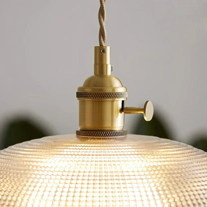 Adjustable Height Pendant Light with Clear Glass Shade Bronze Finish for Dining Table Kitchen Island Living Room Overhead Lighting