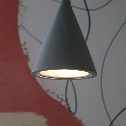 Industrial Concrete Hanging Light 10 in Gray E27 Socket Adjustable Height Ceiling Fixture for Kitchen Island Dining Table Counter Cafe Moder