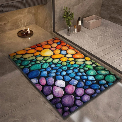 DRYSTONE – Quick Dry Stone Bath Mat Non Slip Bathroom Floor Mat