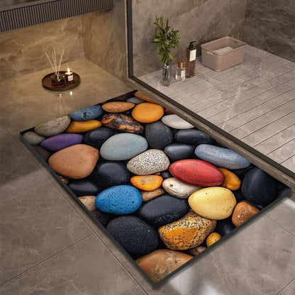 DRYSTONE – Quick Dry Stone Bath Mat Non Slip Bathroom Floor Mat