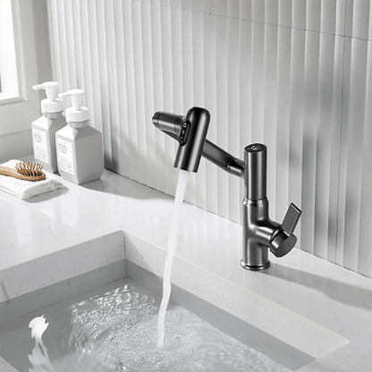 AquaTwist | 360° Kitchen Faucet with Temperature Display & Adjustable Height | Stylish Design for Modern Kitchens