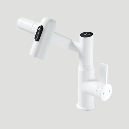AquaTwist | 360° Kitchen Faucet with Temperature Display & Adjustable Height | Stylish Design for Modern Kitchens
