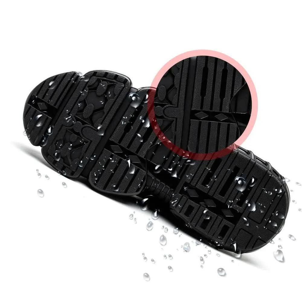 Men's Steel Toe Work Shoes with Arch Support & Slip-Resistant Outsole – Athletic Safety Footwear for Warehouse, Construction & Industrial Jo