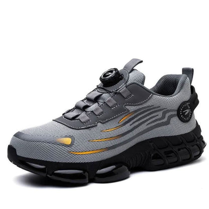 Men's Steel Toe Work Shoes with Arch Support & Slip-Resistant Outsole – Athletic Safety Footwear for Warehouse, Construction & Industrial Jo