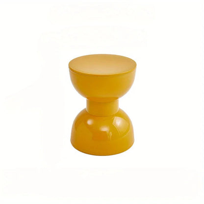 Arc-Shaped Low Side Table – Compact Plastic Accent for Living Room and Hall