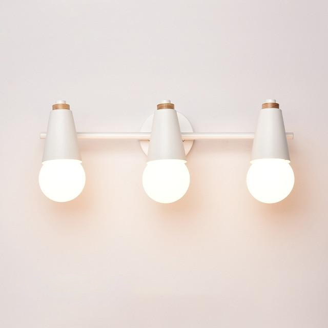 Iron & Wood Sconce with Two Sockets for Bedroom Hallway Above Bed Mirror Vanity Task Lighting E27 Compatible 7.5 in W