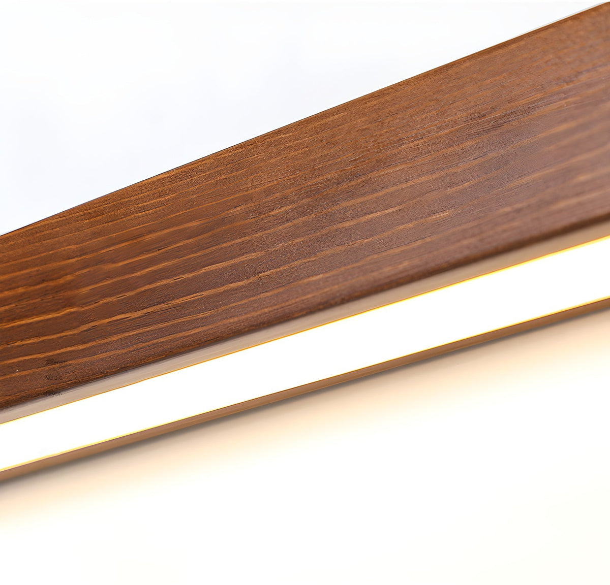 Wood Vanity Sconce 12W LED Integrated Fixture for Bathroom Mirror Hallway Entryway Indoor Low-Profile Contemporary Lighting Matte Acrylic Di