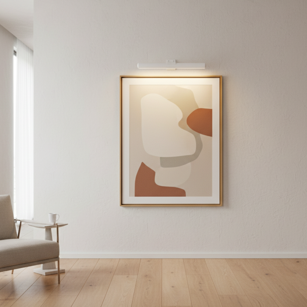 ArtGlow | Adjustable LED Wall Light for Artwork Display with Customizable Hues | Sleek Design for Elegant Illumination