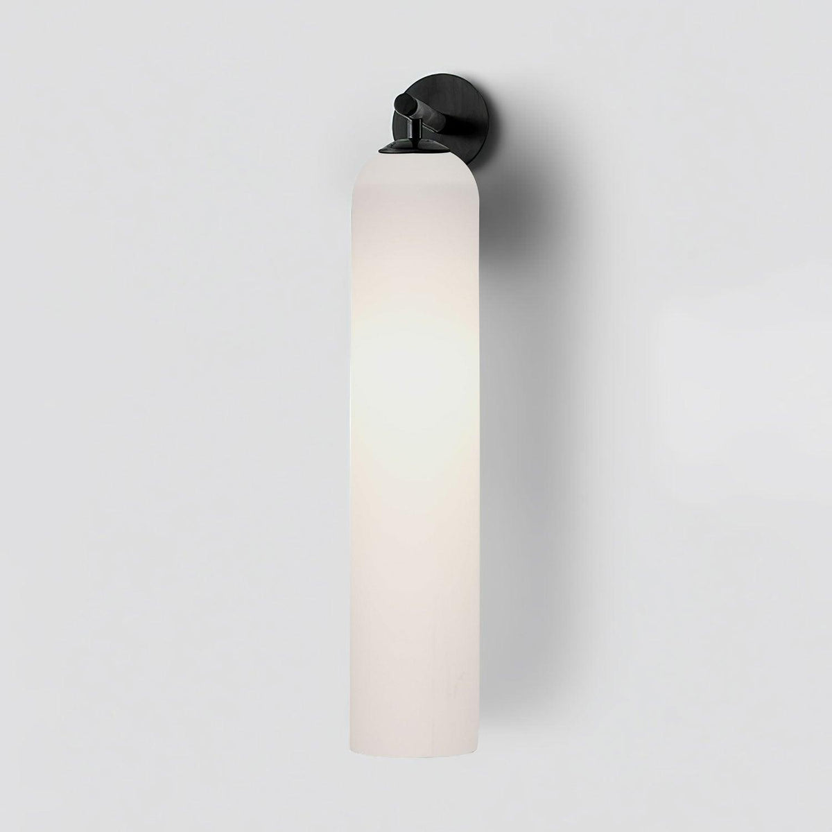 Cylindrical Glass Wall Sconce 19 Inch Vertical Light Fixture for Living Room Bedroom Hallway Ambient Lighting Up or Down Mount Gold Black Ni