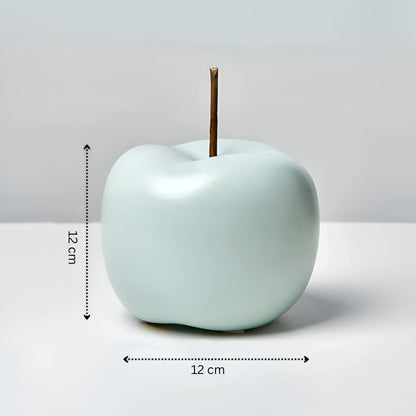 Artis Apple Ornament - Handcrafted Ceramic, Pastel Hues