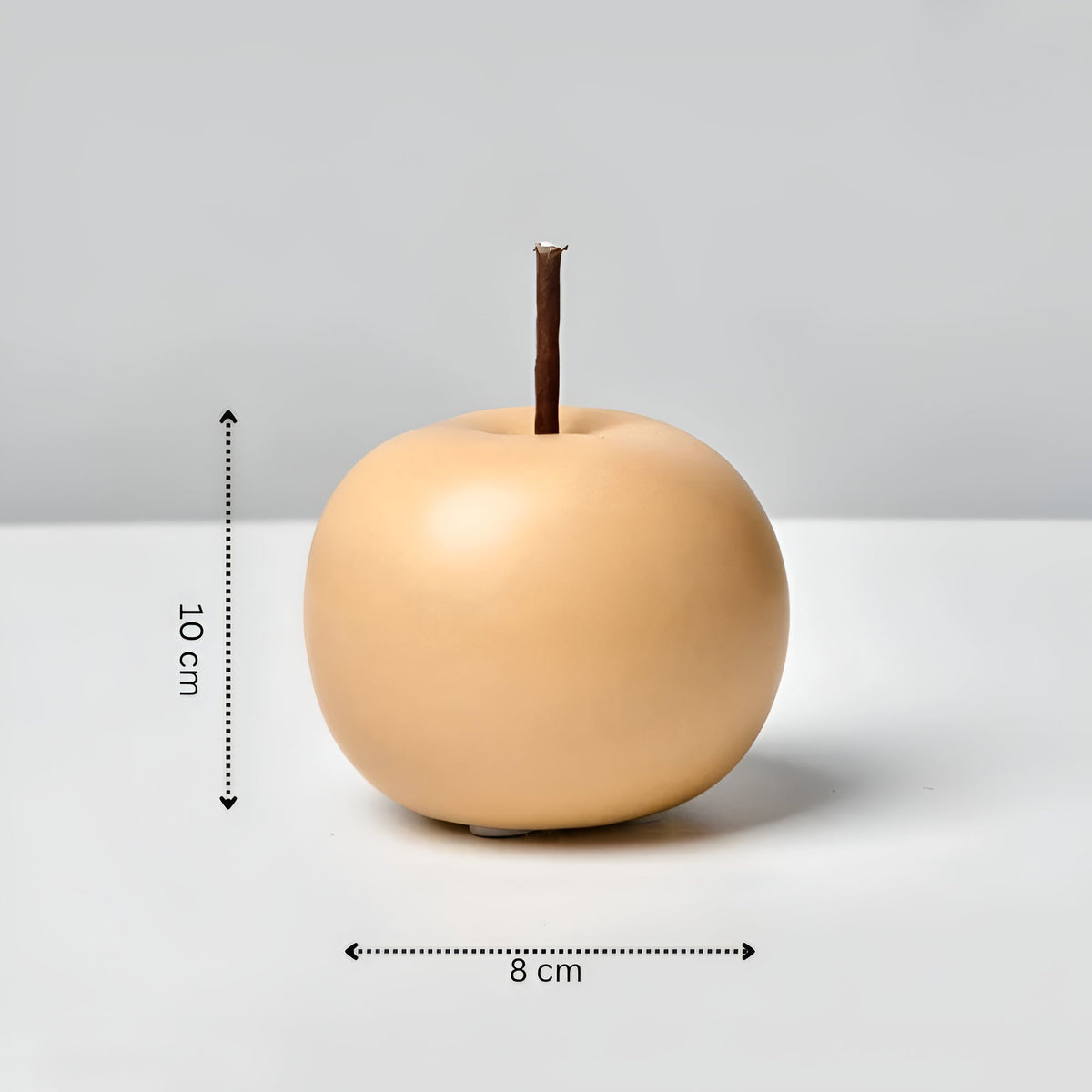 Artis Apple Ornament - Handcrafted Ceramic, Pastel Hues