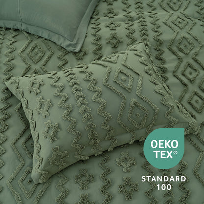 Ortekor Artistic Comforter Set | King Comforter Set with Intricate Embroidery | Ultra-Soft Bedding for Year-Round Comfort