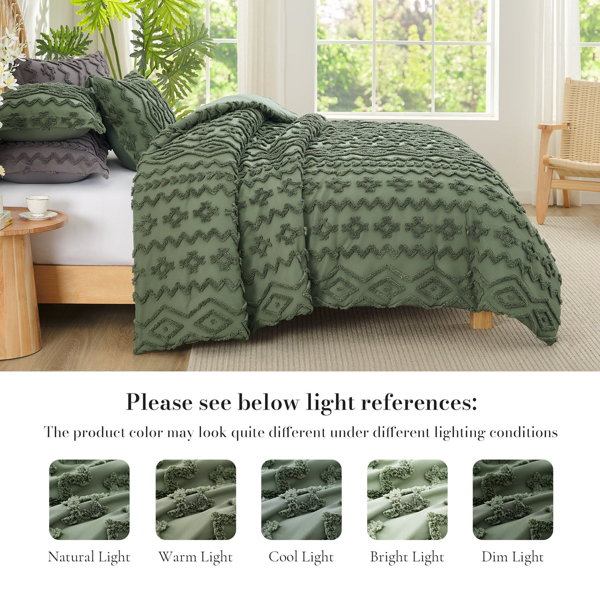 Ortekor Artistic Comforter Set | King Comforter Set with Intricate Embroidery | Ultra-Soft Bedding for Year-Round Comfort