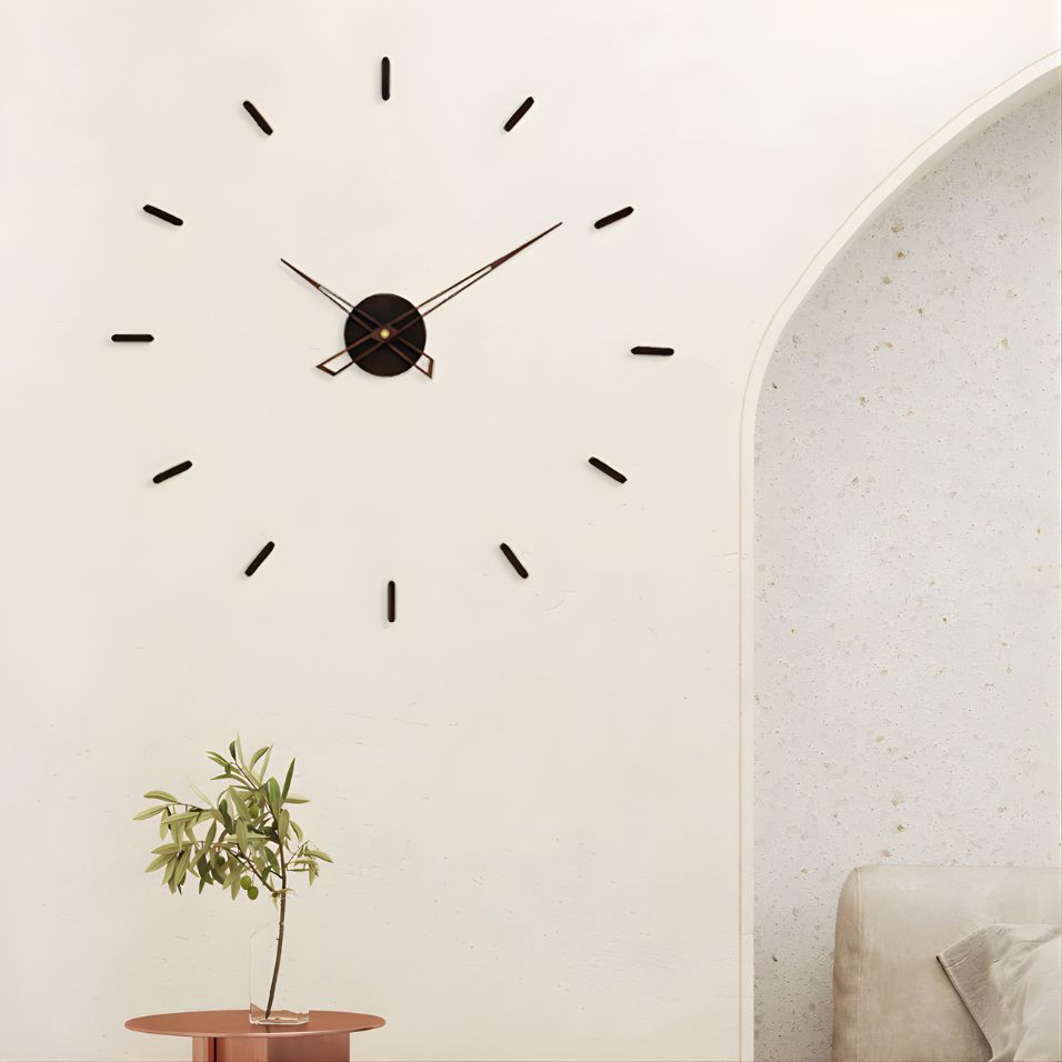Artistic Wall Clock | Minimalist 3D Design with Silent Quartz Movement | Contemporary Decor for Modern Interiors