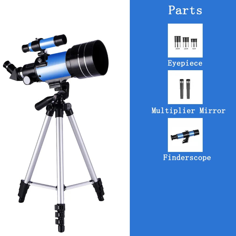 Astronomical Telescope | 150X HD Magnification with Night Vision | Portable Star and Moon Viewing Scope