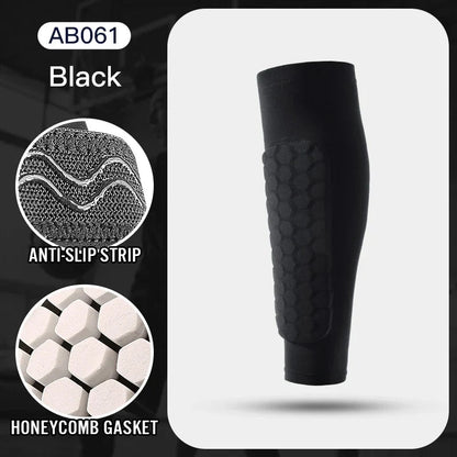 Ortekor Athletic Gear | Soccer Shin Guard Sleeves with Shockproof Padding | Lightweight Compression Fit for Ultimate Protection