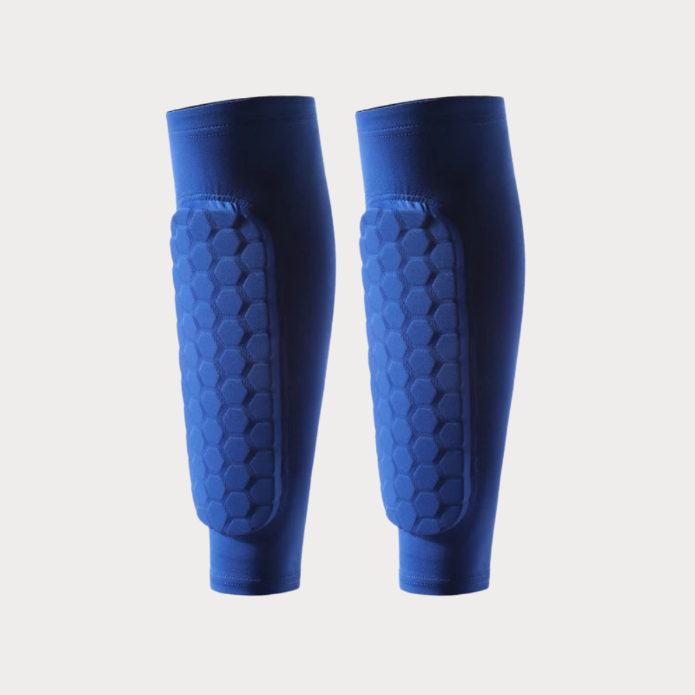 Ortekor Athletic Gear | Soccer Shin Guard Sleeves with Shockproof Padding | Lightweight Compression Fit for Ultimate Protection