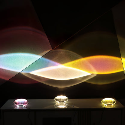 Eye-Projection Crystal Table Lamp with 3 LED Light Modes – Modern Accent Light for Bedroom & Living Room