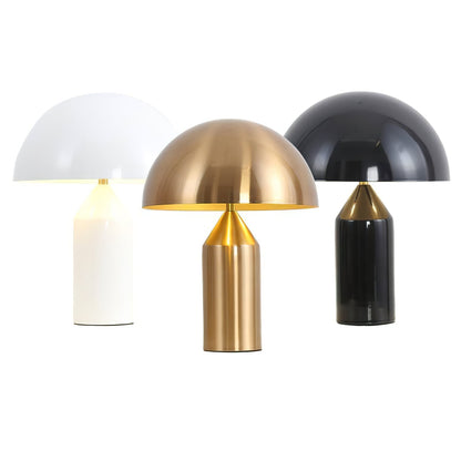 Metal Architectural Accent Lamp 14 in Sculptural Shape Soft Glow Nightstand Light Bedroom Side Table Decor Modern Minimal Home Office