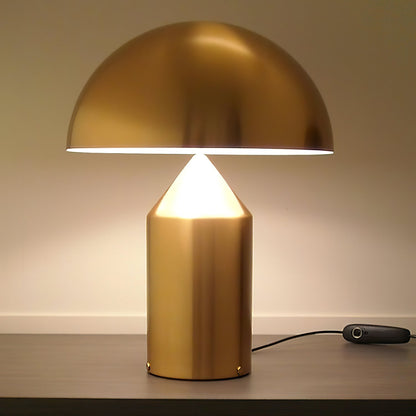 Metal Architectural Accent Lamp 14 in Sculptural Shape Soft Glow Nightstand Light Bedroom Side Table Decor Modern Minimal Home Office