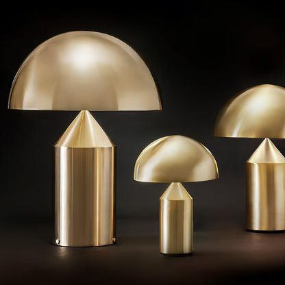 Metal Architectural Accent Lamp 14 in Sculptural Shape Soft Glow Nightstand Light Bedroom Side Table Decor Modern Minimal Home Office
