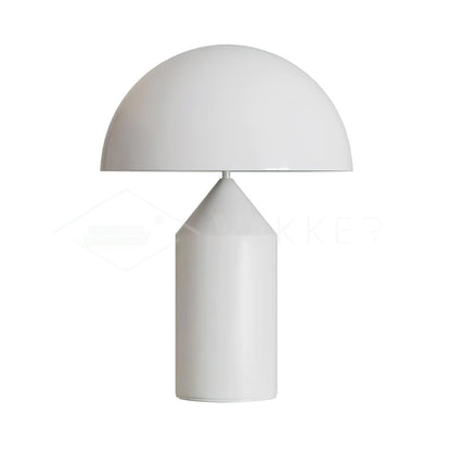 Metal Architectural Accent Lamp 14 in Sculptural Shape Soft Glow Nightstand Light Bedroom Side Table Decor Modern Minimal Home Office