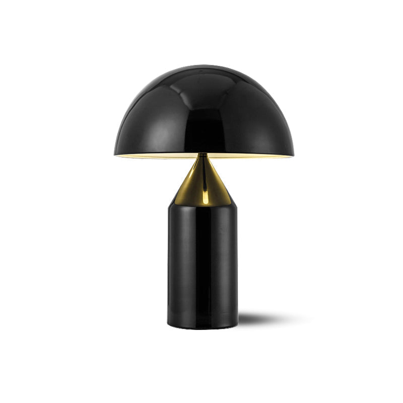Metal Architectural Accent Lamp 14 in Sculptural Shape Soft Glow Nightstand Light Bedroom Side Table Decor Modern Minimal Home Office