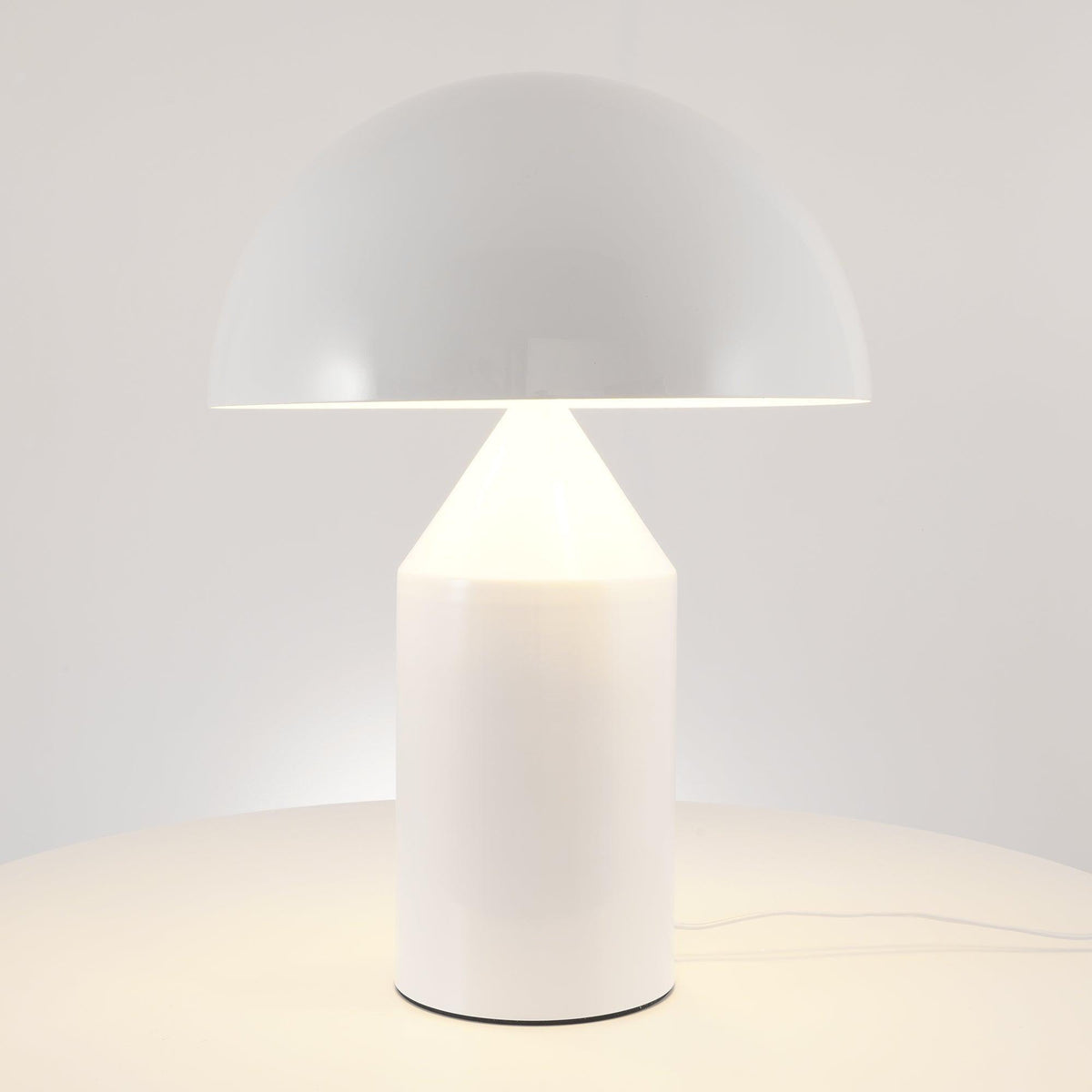 Metal Architectural Accent Lamp 14 in Sculptural Shape Soft Glow Nightstand Light Bedroom Side Table Decor Modern Minimal Home Office
