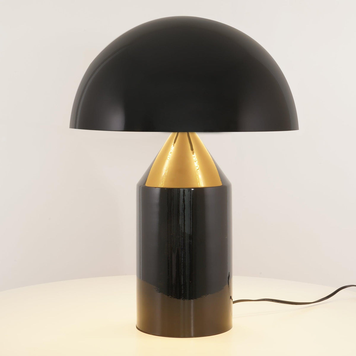 Metal Architectural Accent Lamp 14 in Sculptural Shape Soft Glow Nightstand Light Bedroom Side Table Decor Modern Minimal Home Office